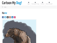 Tablet Screenshot of cartoonmydog.com